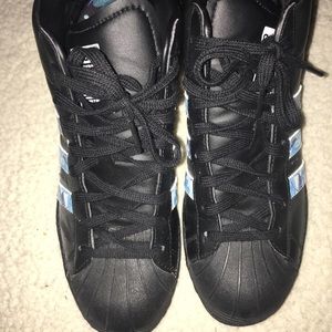 Adidas Superstar Up (Hidden Wedge) in Black & Blue